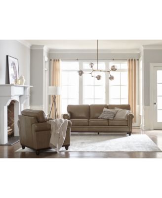 Martha Stewart Collection Bradyn Leather Sofa Collection, Created for Macy's