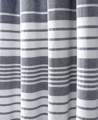 Lush Decor Nantucket Yarn Dyed Cotton Tassel Fringe Window Curtain Panels