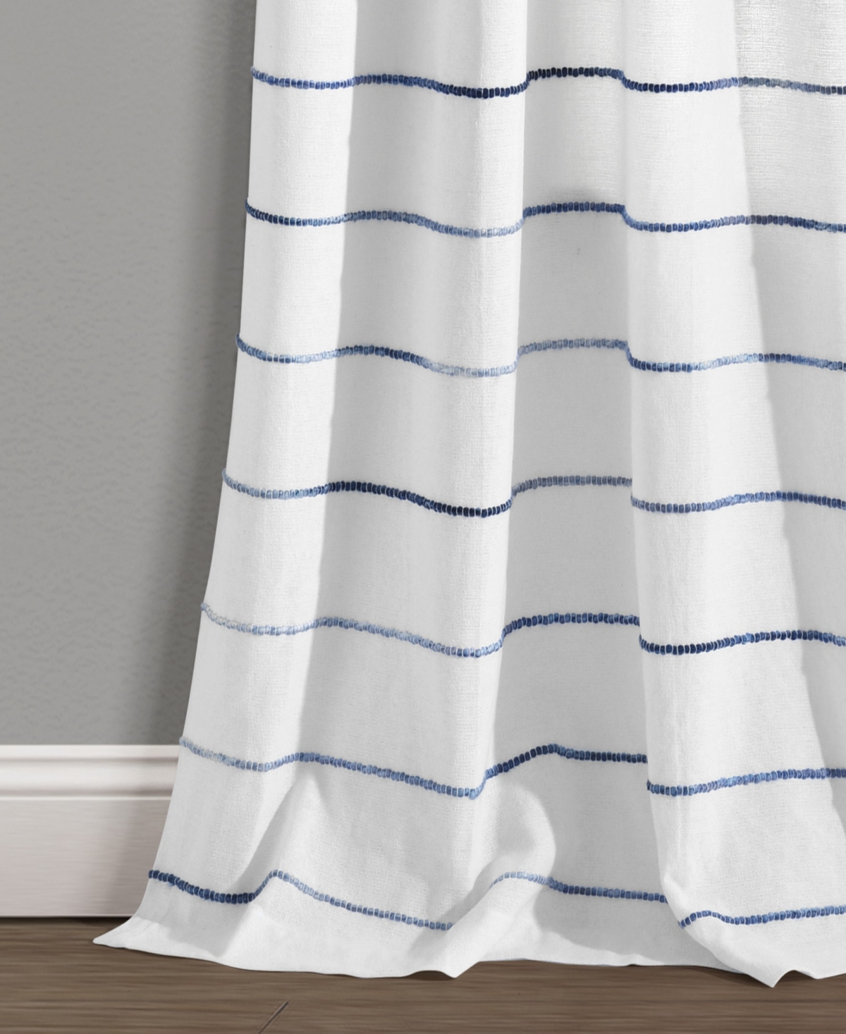 Lush Decor Ombre Stripe Yarn Dyed Cotton Window Curtain Panels