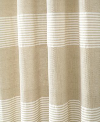 Lush Decor Tucker Stripe Yarn Dyed Cotton Knotted Tassel Window Curtain Panels