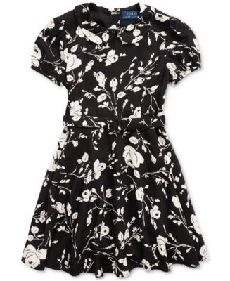 Polo Ralph Lauren Toddler Girl's Floral Belted Fit-and-Flare Dress - Macy's