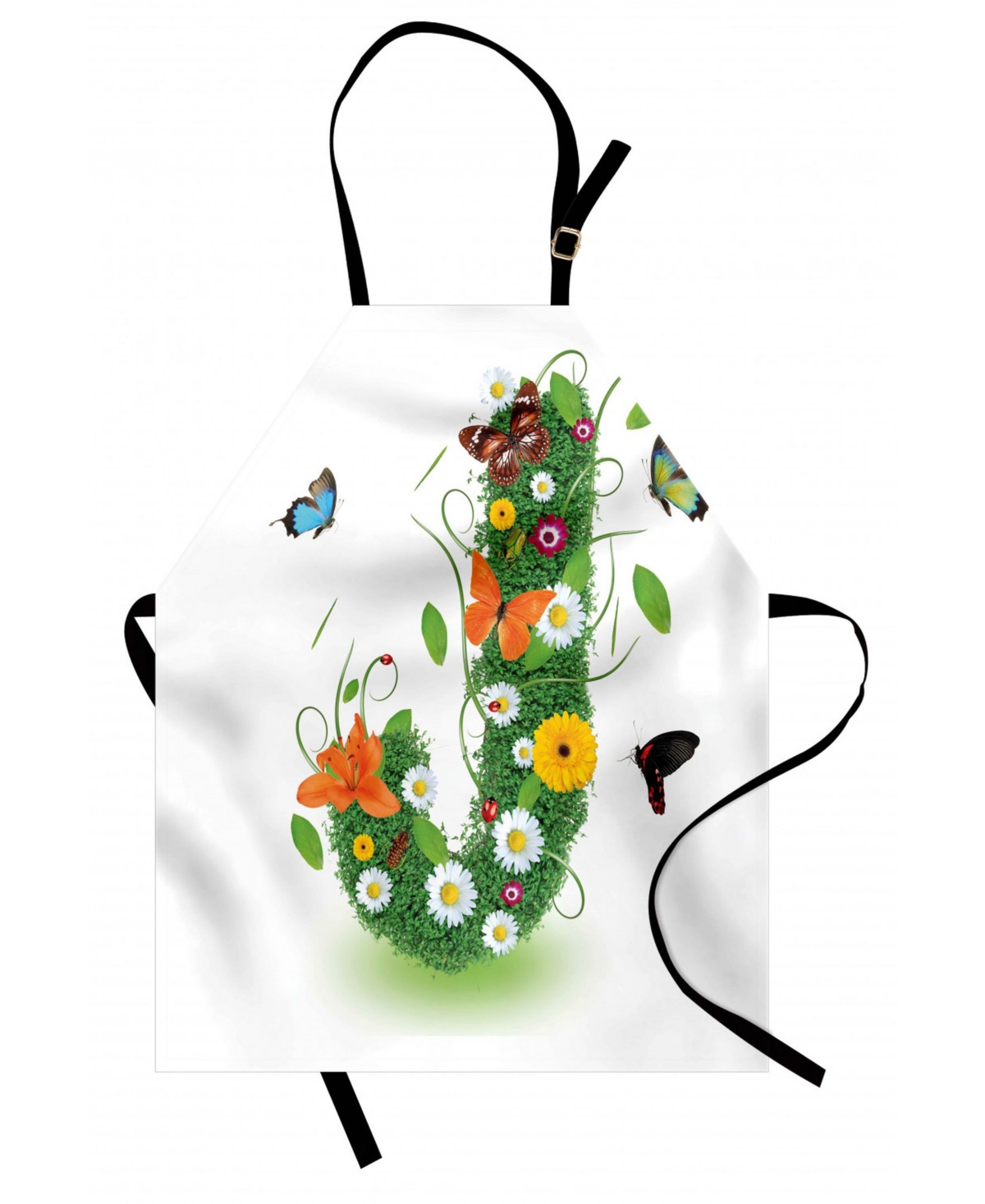 Letter J Apron - Black