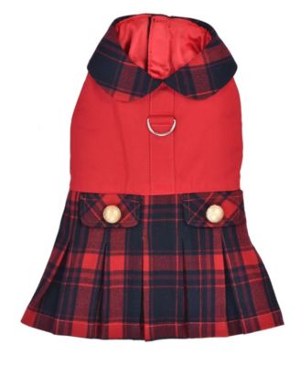 Scottish Pleated Dress Red Plaid
