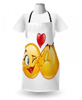 Ambesonne Emoji Apron