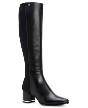 UPC 194060187808 product image for Calvin Klein Women's Freeda Tall Leather Boots Women's Shoes | upcitemdb.com