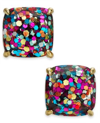 kate spade new york Glitter Crystal Square Stud Earrings - Macy's