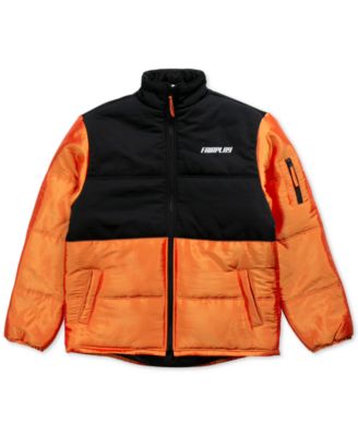 FairPlay - Men's Ellington Iridescent Colorblocked Quilted Puffer Jacket