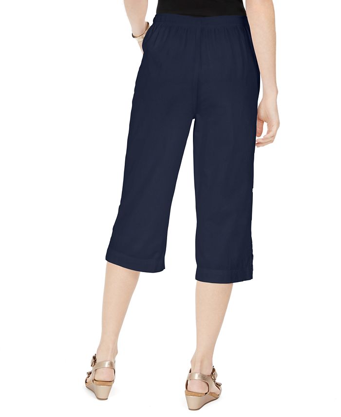 Karen Scott Petite Capri Pull-On Pants, Created for Macy's & Reviews ...
