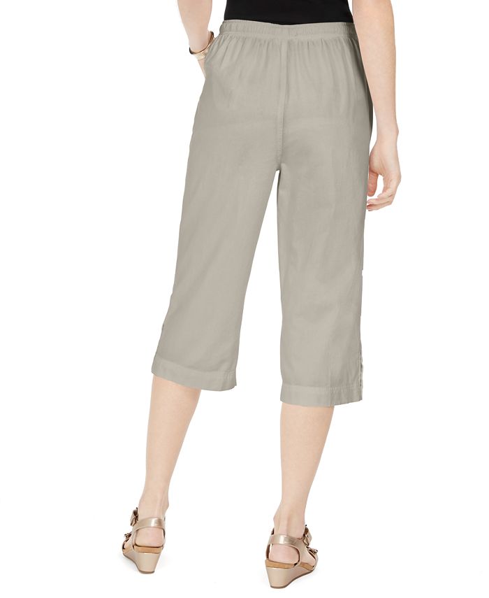Karen Scott Capri Pull-On Pants, Created for Macy's & Reviews - Pants ...