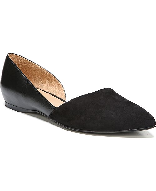 macy's women's leather flat shoes