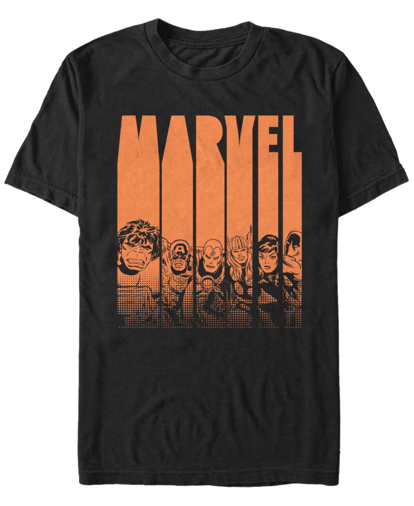 Мужская футболка Fifth Sun Marvel Classic Avengers Halloween Logo Short Sleeve, цвет: Чёрный — фото 1