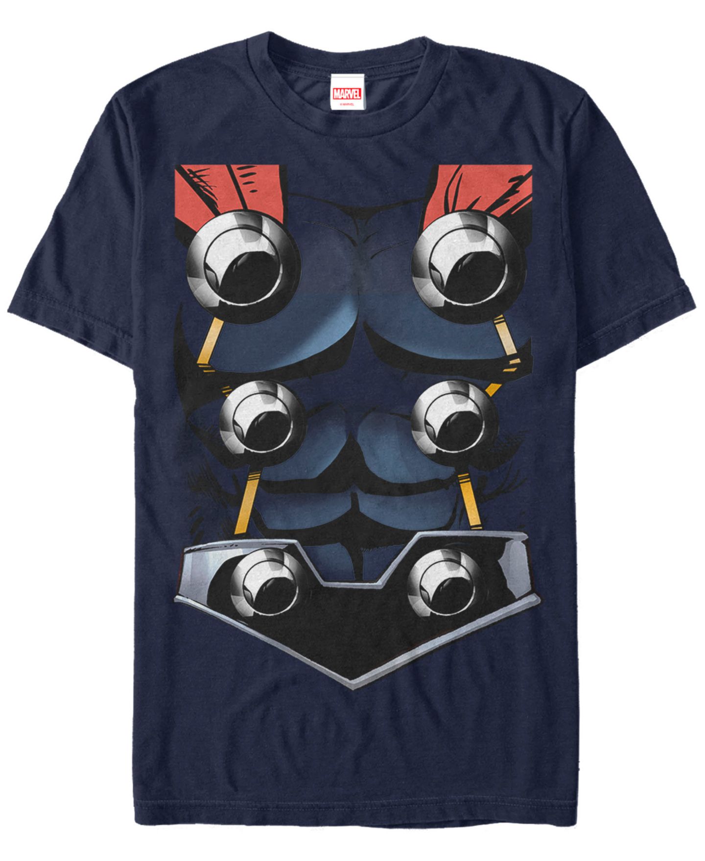 Мужская футболка Fifth Sun Marvel Avengers Assemble Thor Suit Costume Short Sleeve, цвет: Тёмно-синий — фото 1