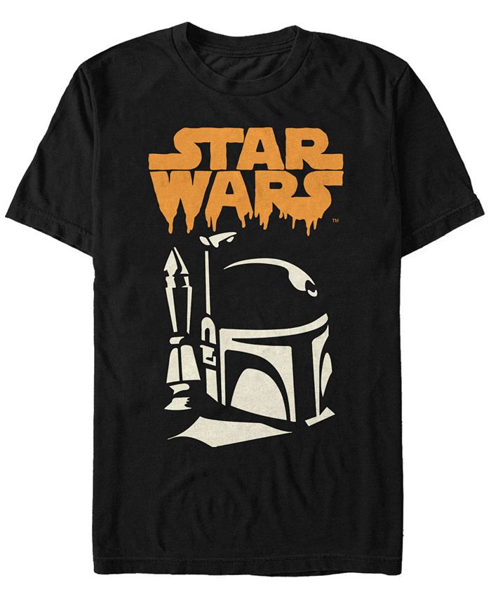 Fifth Sun Star Wars Men's Boba Big Face Drip Text Short Sleeve T-Shirt ...