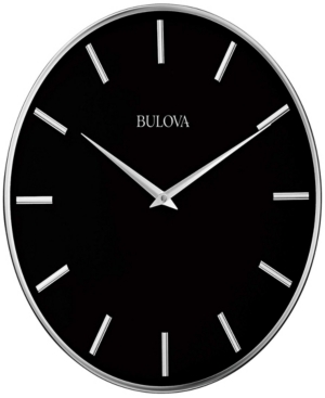 Bulova C4849 Metro Clock In Black