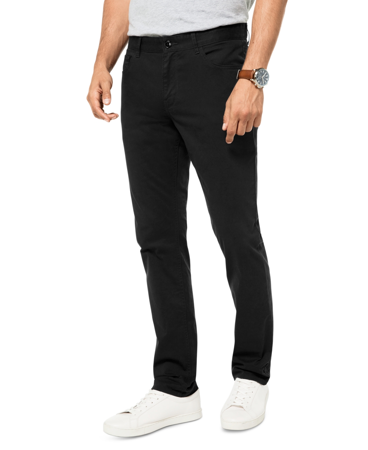 Michael Kors Parker Slim Fit Trousers In Midnight