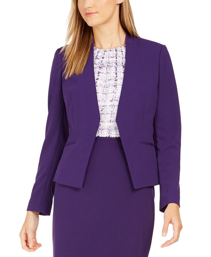 Calvin Klein Asymmetric Open Front Blazer Macys 1988