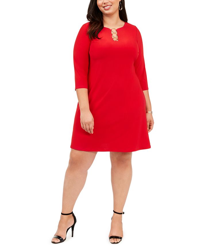 MSK Plus Size ThreeRing Dress Macy's