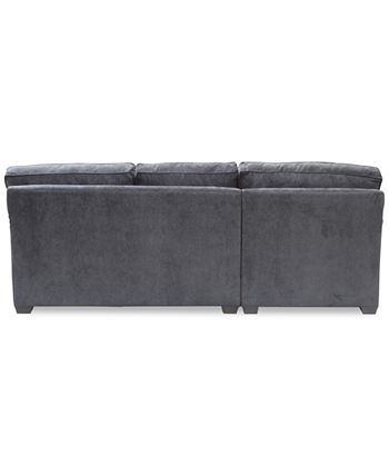 Furniture - Brekton 2-Pc. Fabric Loveseat with Chaise