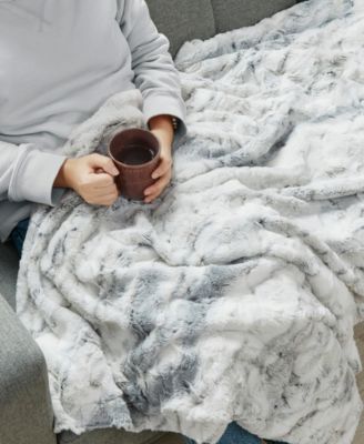 CLOSEOUT! Sachi Faux-Fur Throw, 60" x 70"