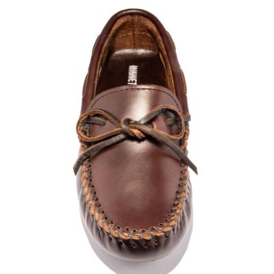Minnetonka Mocassino Da Guida Classico Donna - Pelle Di Alce Con Suola A Nub