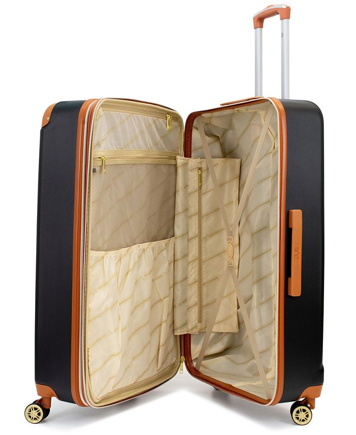 V19.69 Italia Retro 3 Piece Expandable Hard Spinner Luggage Set Macy's