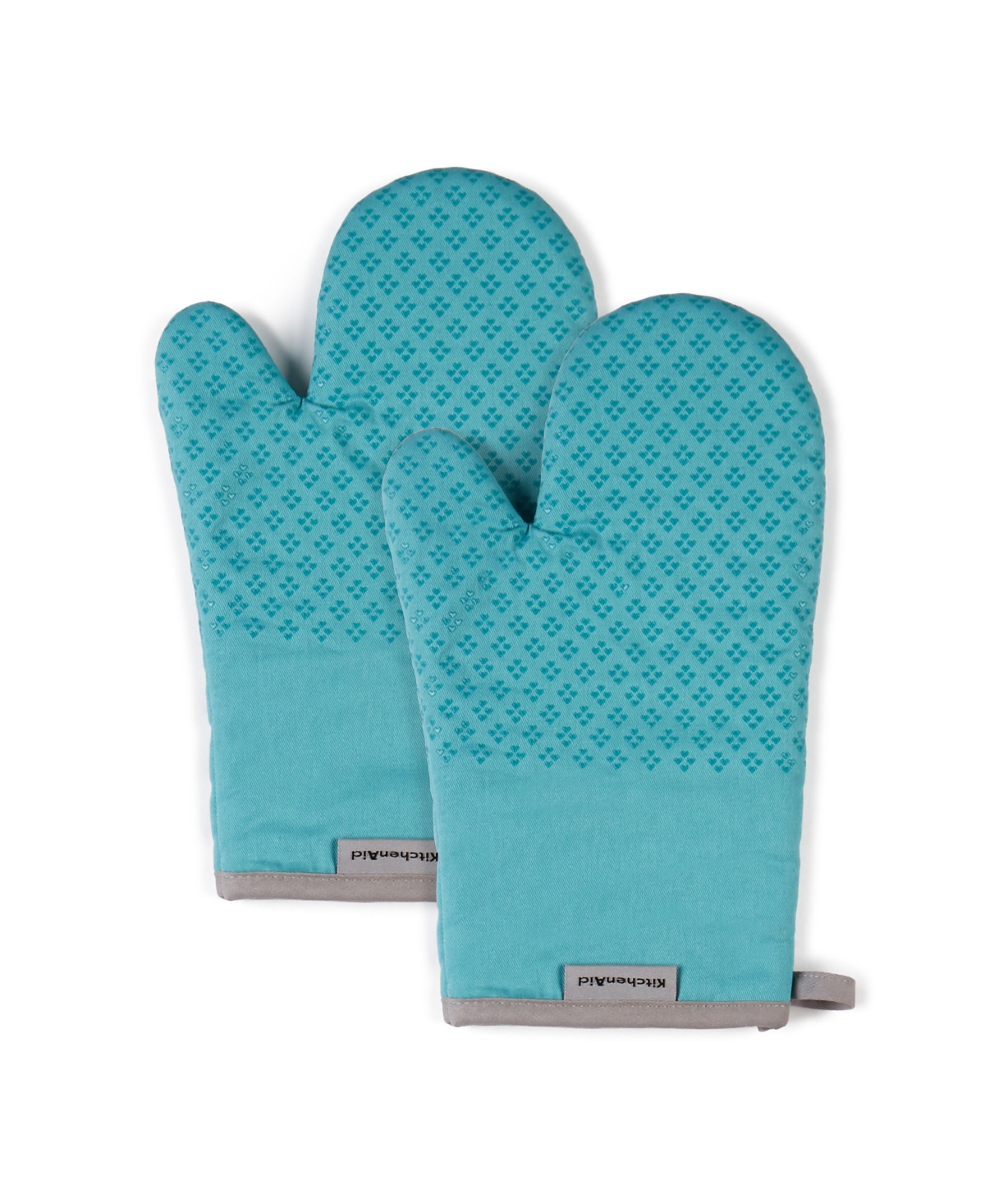 Asteroid Oven Mitts, 7"x 12.5", Set of 2 - Blue Willow