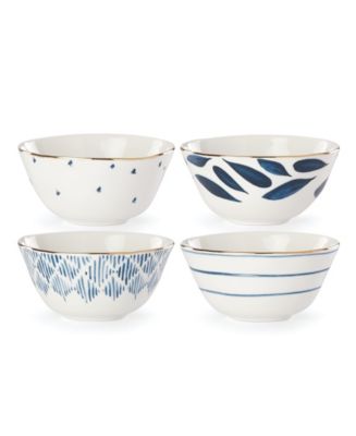 Lenox Blue Bay Set/4 Assorted Dessert/Sorbet Bowls - Macy's