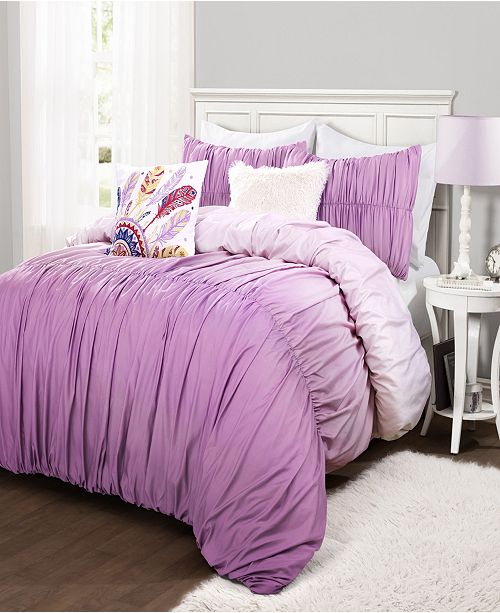 Lush Decor Ombre Fiesta 4 Piece Twin Xl Comforter Set Reviews