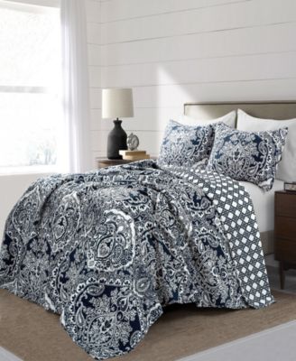 Aubree 3 Piece Reversible Quilt Set