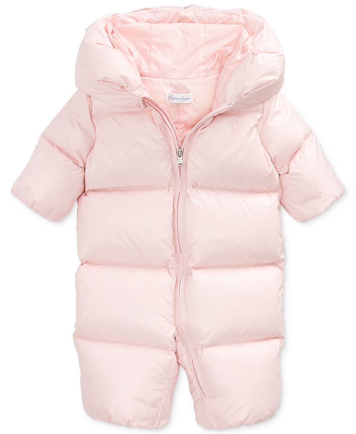 Polo Ralph Lauren Baby Girls Quilted Down Snowsuit & Reviews Coats