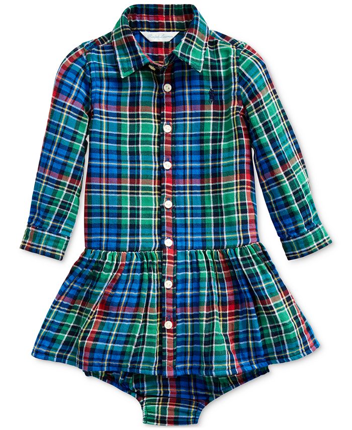 Polo Ralph Lauren Baby Girls Plaid Dress & Bloomer Macy's