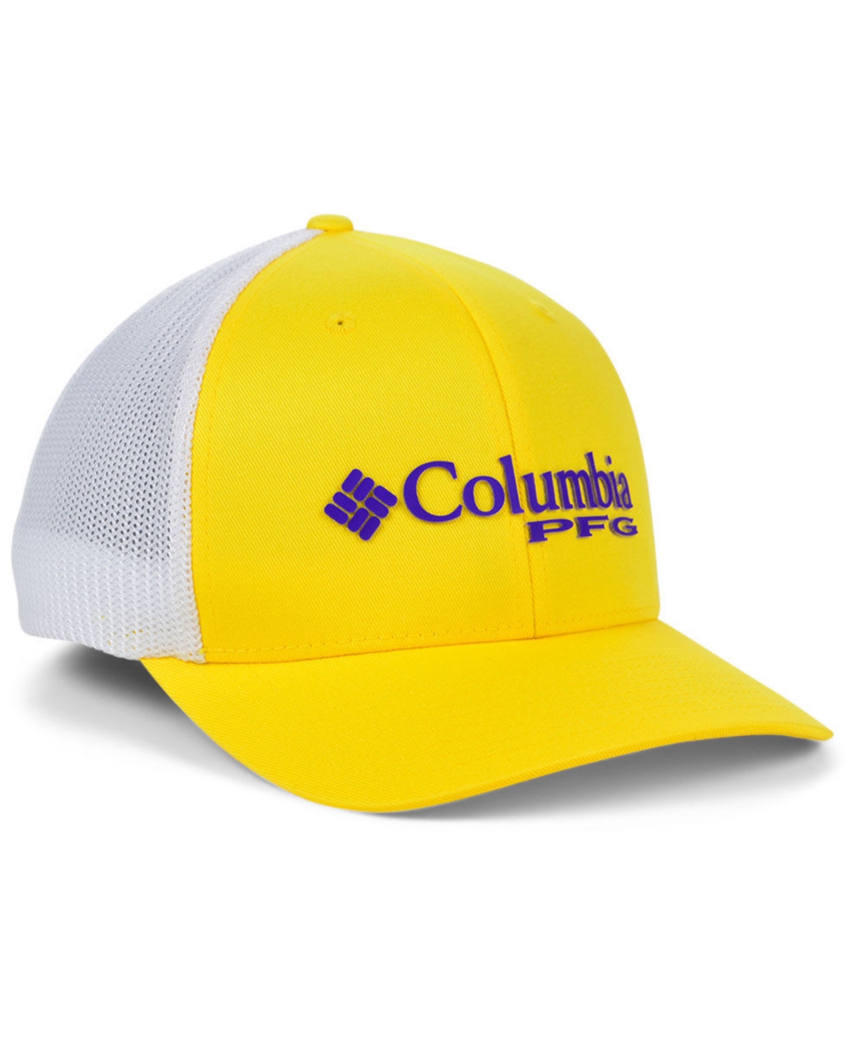 Shop Columbia Lsu Tigers Pfg Stretch Cap In Gold,white