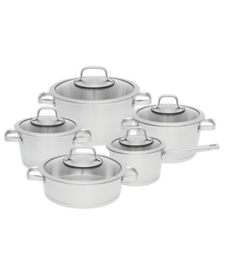 Manhattan 10Pc 18/10 Stainless Steel Cookware Set