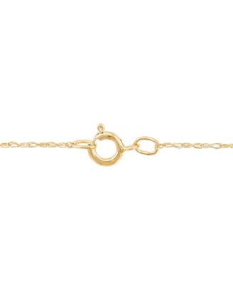 Lab-Grown Ruby (5/8 ct. t.w.) Leaf Pendant On 18 Rope Chain in 10k Yellow Gold 