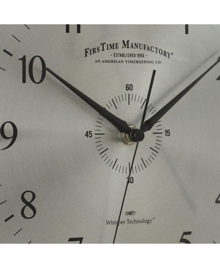 FIRSTIME & CO Steel Whisper Wall Clock Macy's