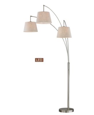 Luce 84" LED 3-Arch Floor Lamp with Dimmer