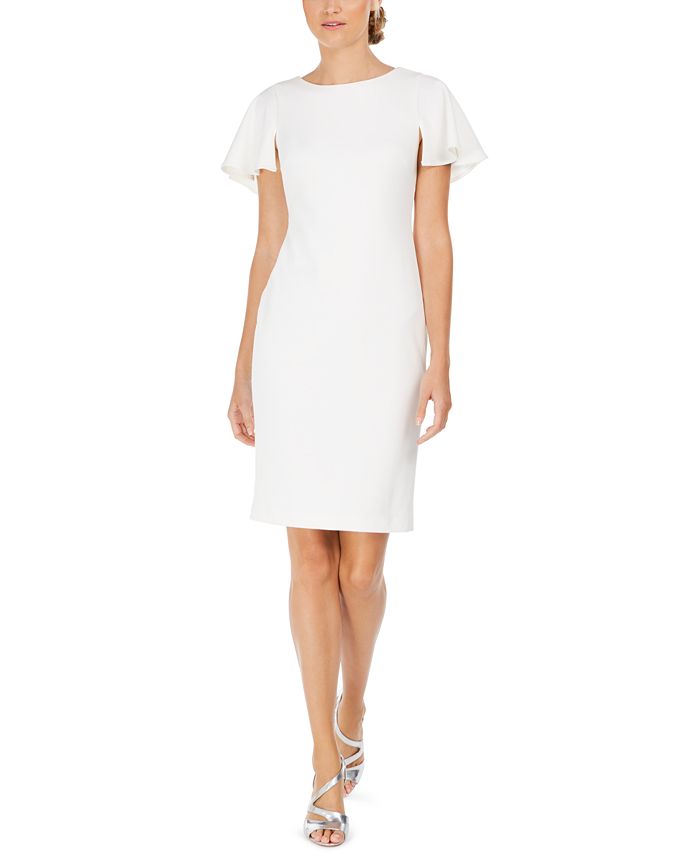 Calvin Klein Petite Capelet Sheath Dress - Macy's
