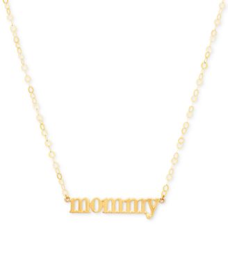 macy's gold name necklace