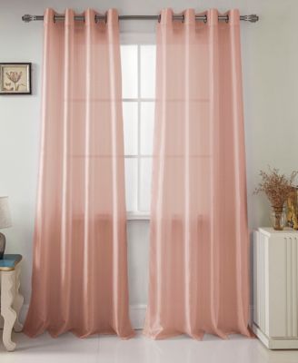 Nancy Faux Silk Grommet Curtain Panel 54" x 84"