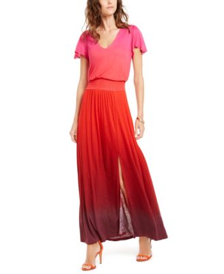 macy's maxi dresses with sleeves