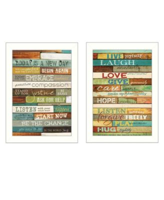 Today is a New Day Collection By Marla Rae, Printed Wall Art, Ready to hang, White Frame, 10" x 14"