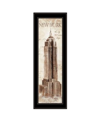 New York Panel by Cloverfield Co, Ready to hang Framed Print, Black Frame, 8" x 23"
