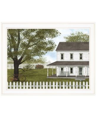 Green, Green Grass of Home by Billy Jacobs, Ready to hang Framed Print, White Frame, 27" x 21"