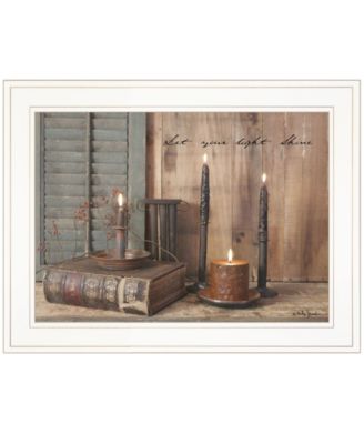 Let Your Light Shine by Billy Jacobs, Ready to hang Framed Print, White Frame, 19" x 15"