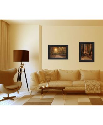 Trendy Décor 4U Autumn Collection By Robin-Lee Vieira, Printed Wall Art, Ready to hang, Black Frame, 48" x 14"