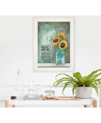 All Along by Tonya Crawford, Ready to hang Framed print, White Frame, 15" x 19"