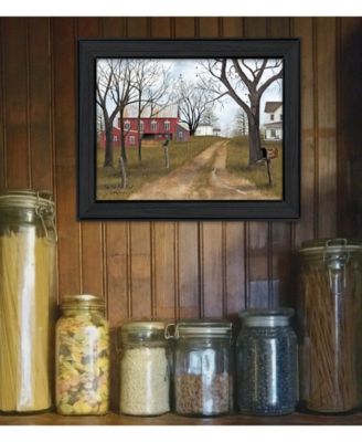 The Old Dirt Road By Billy Jacobs, Printed Wall Art, Ready to hang, Black Frame, 18" x 14"