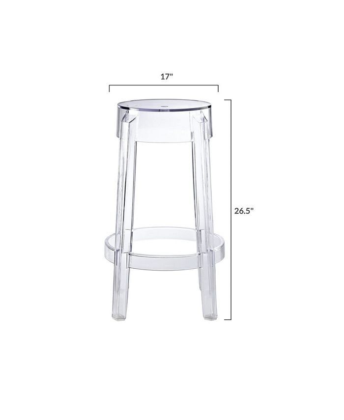 Edgemod Clear Counter Stool - Macy's