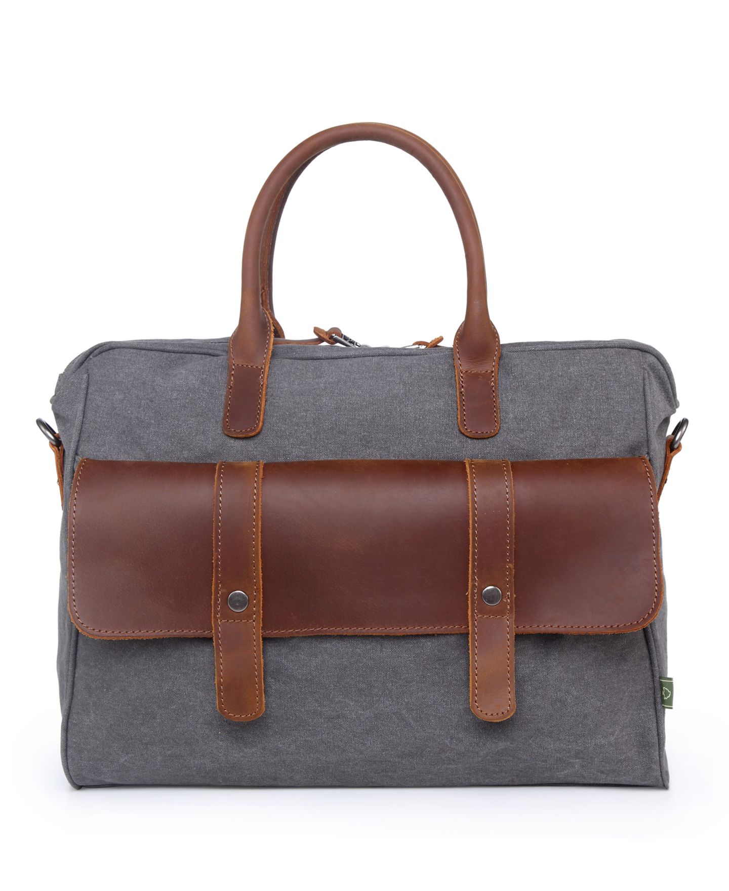 Женские портфели TSD BRAND Canvas Valley Hill Computer Brief Bag, цвет: Серый — фото 1
