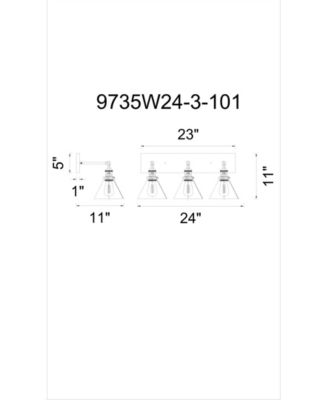 Eustis 3 Light Wall Sconce